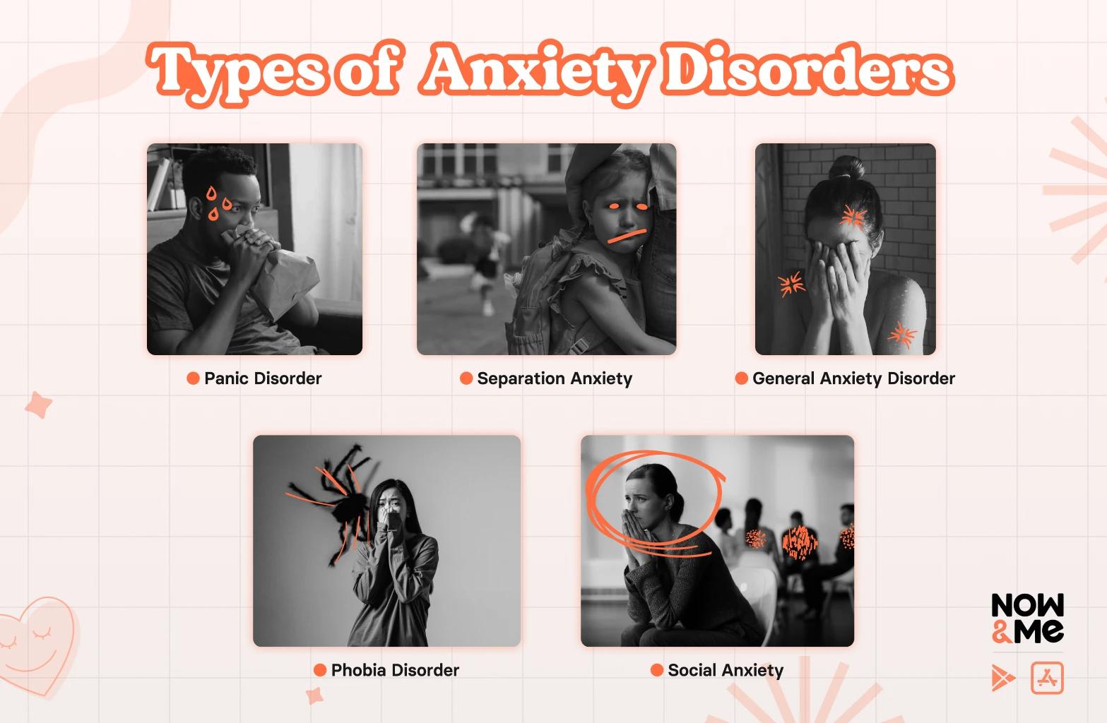 types of anxiety disorders